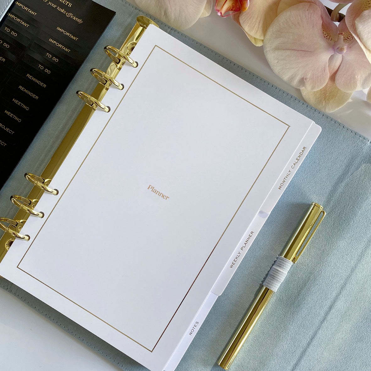 Planner Blue Notebook Yearly Planner - Blue – Layer Creative Studio